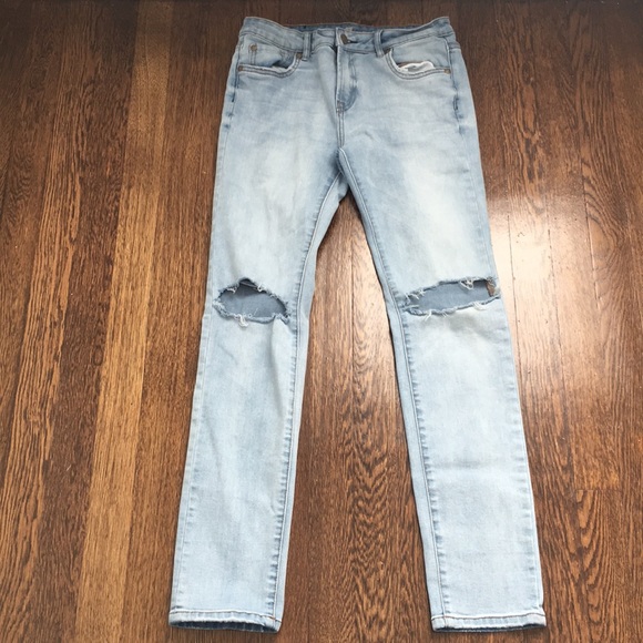 7FAM Paxtyn Ripped Jeans Girls 14 - Picture 1 of 4